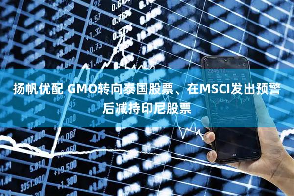 扬帆优配 GMO转向泰国股票、在MSCI发出预警后减持印尼股票